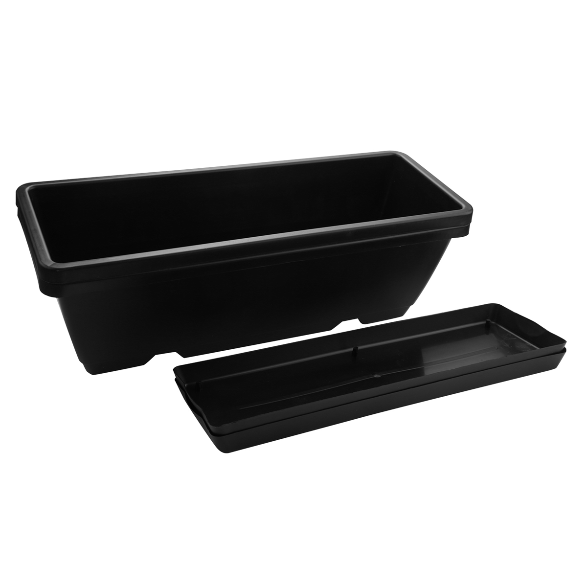 2 Packs Self Watering Planters Rectangular Plant Pot Modern Decorative Flower Potwindow Box 4131