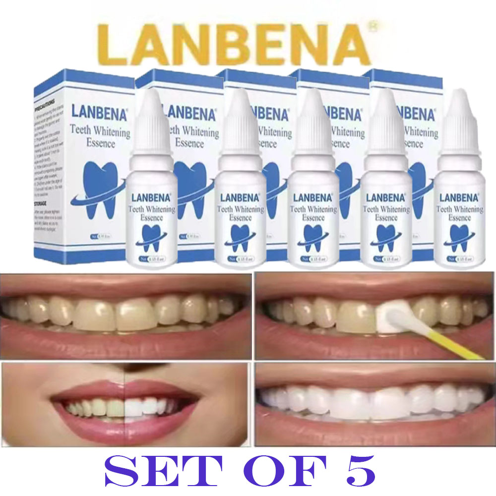 (set of 5) LANBENA Teeth Whitening Essence Lazada PH