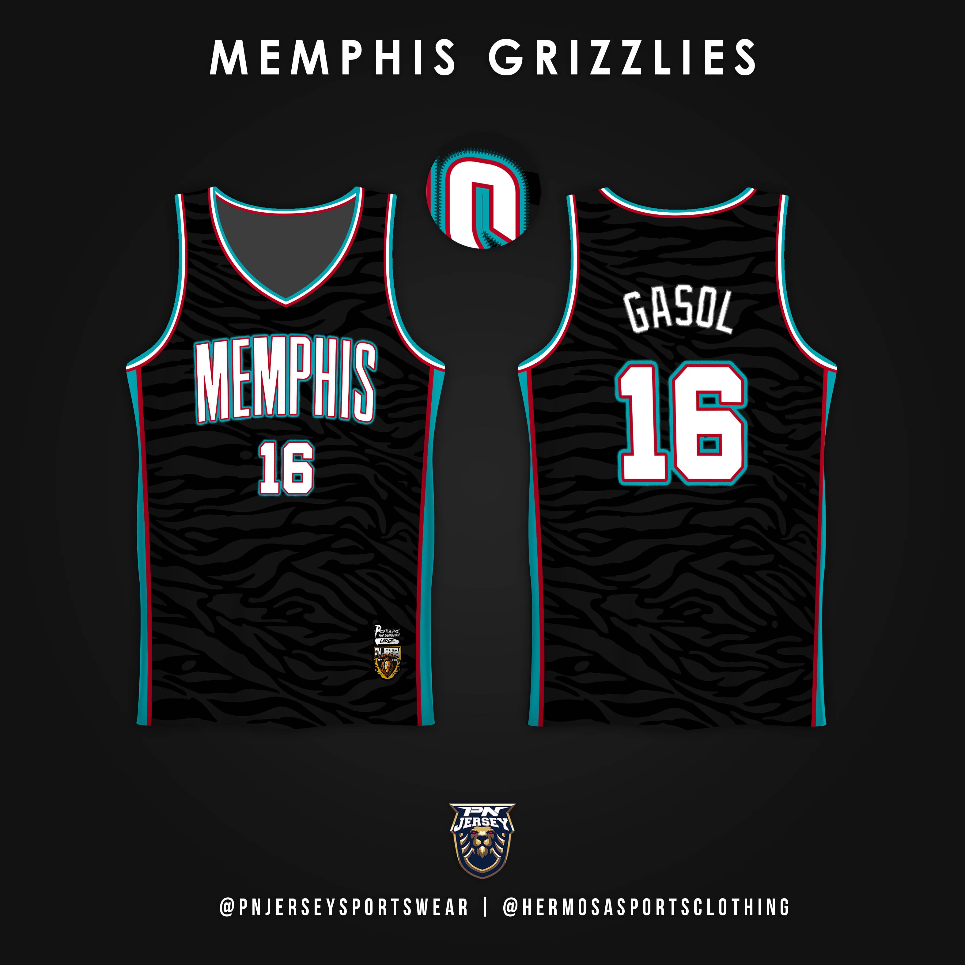 grizzlies sublimation jersey