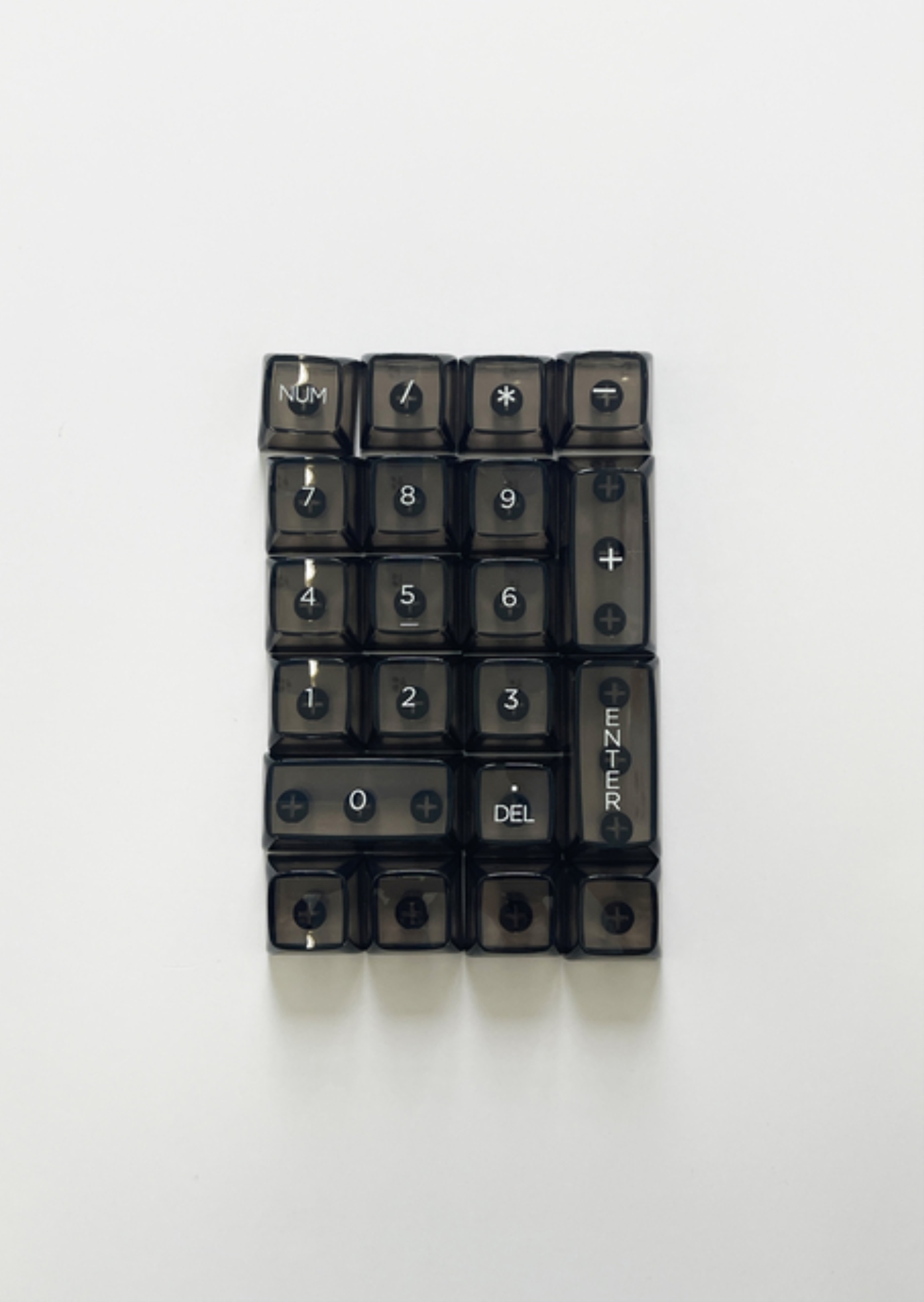 KAIDAN 132 keys DIY White Transparent Keycap set CBSA Profile Crystal ...
