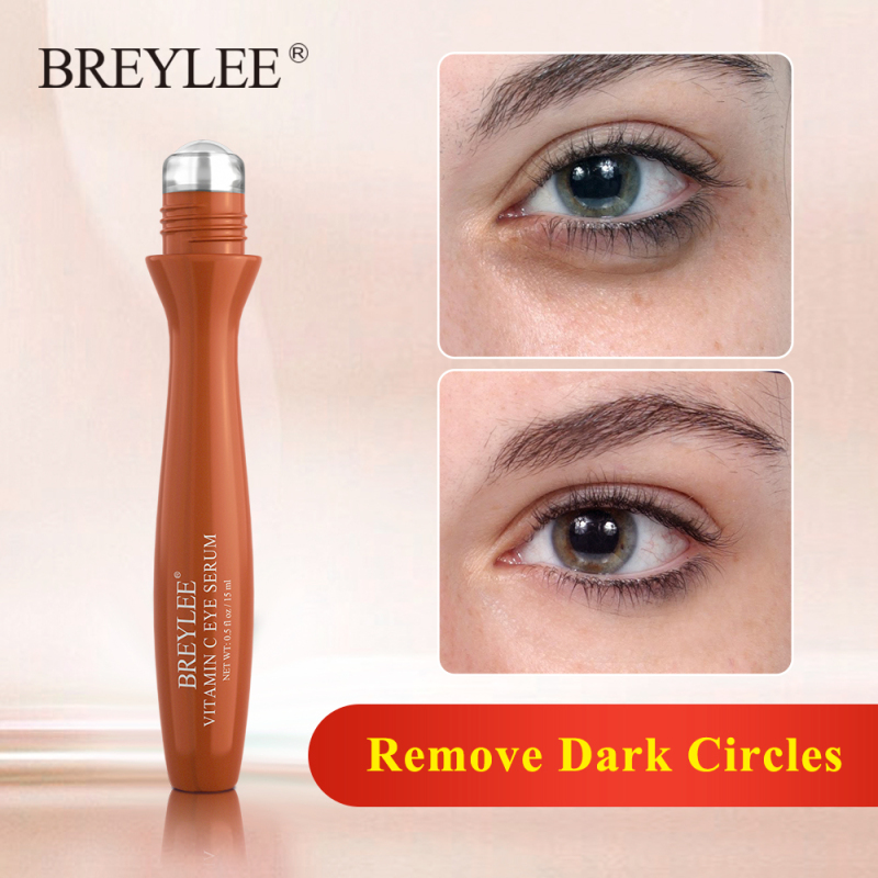 Breylee mắt Massage Serum mắt Kem vitamin C làm trắng loại bỏ quầng thâm melanin sáng chống nếp nhăn Mặt Nạ Mắt Essence công cụ làm đẹp chăm sóc da 15ml