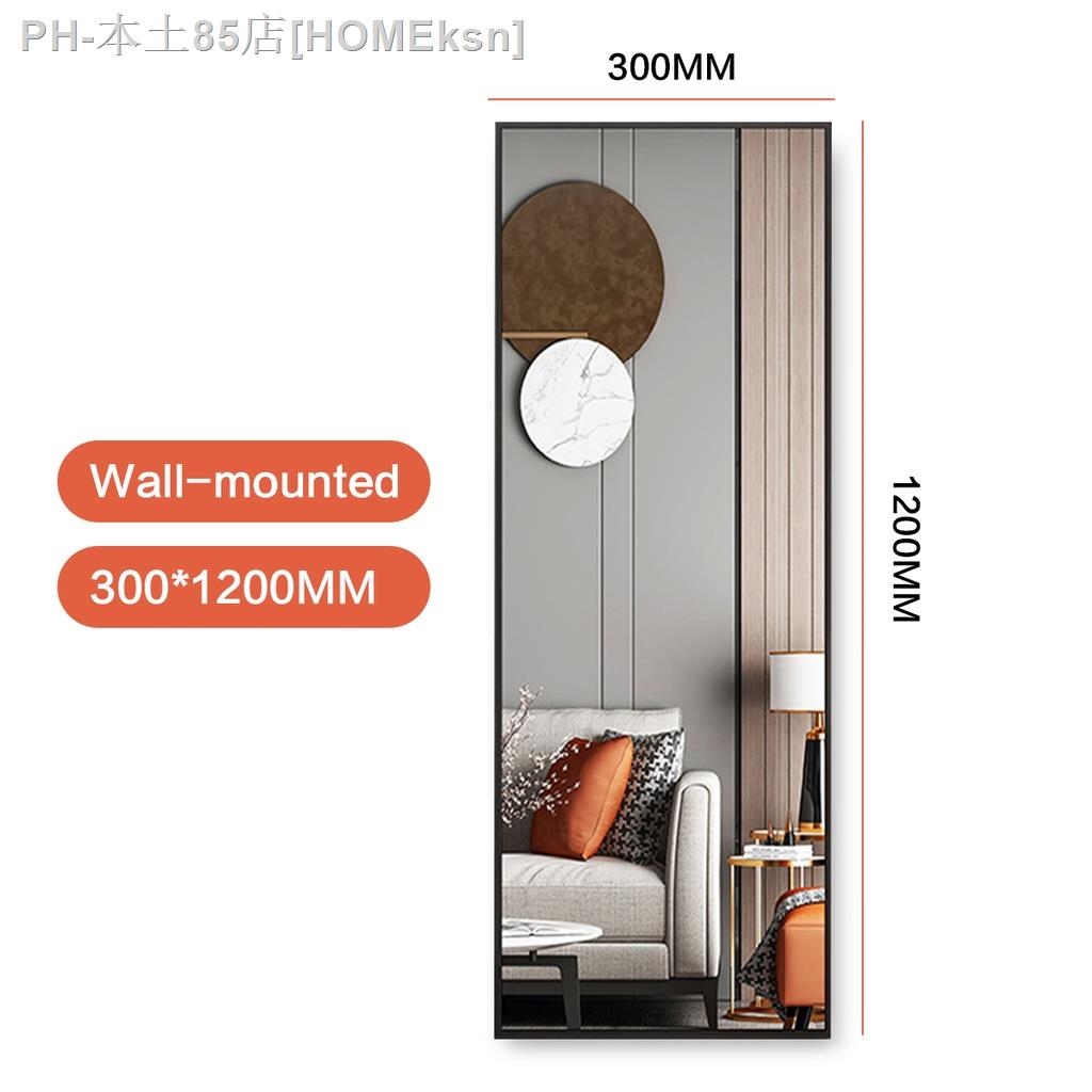 Mirror HD fullbody mirror wallmounted glass floortoceiling mirror home thickened fitting