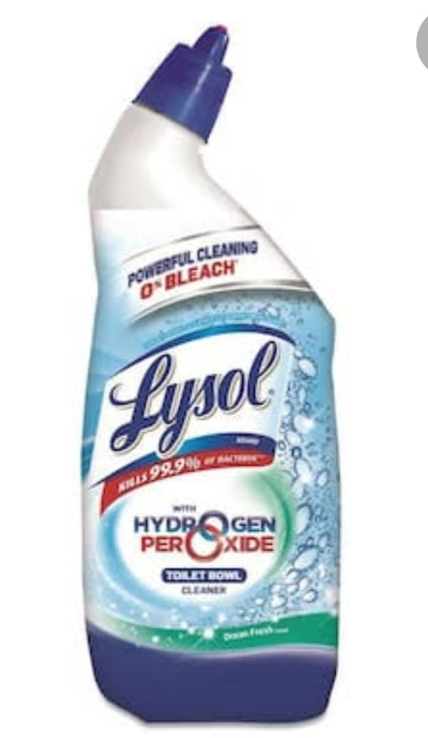 Lysol Bleach Free Hydrogen Peroxide Toilet Bowl Cleaner Ocean Fresh ...