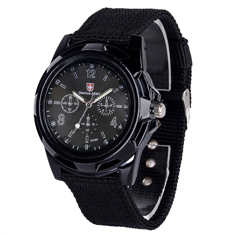 Automatic Hand Movement All Black ided tape Band Watch for Men(Black ...