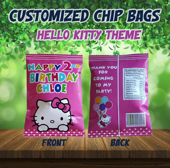 Customized Personalized Hello Kitty Chip Bags | Loot Bags l Candy Bag ...