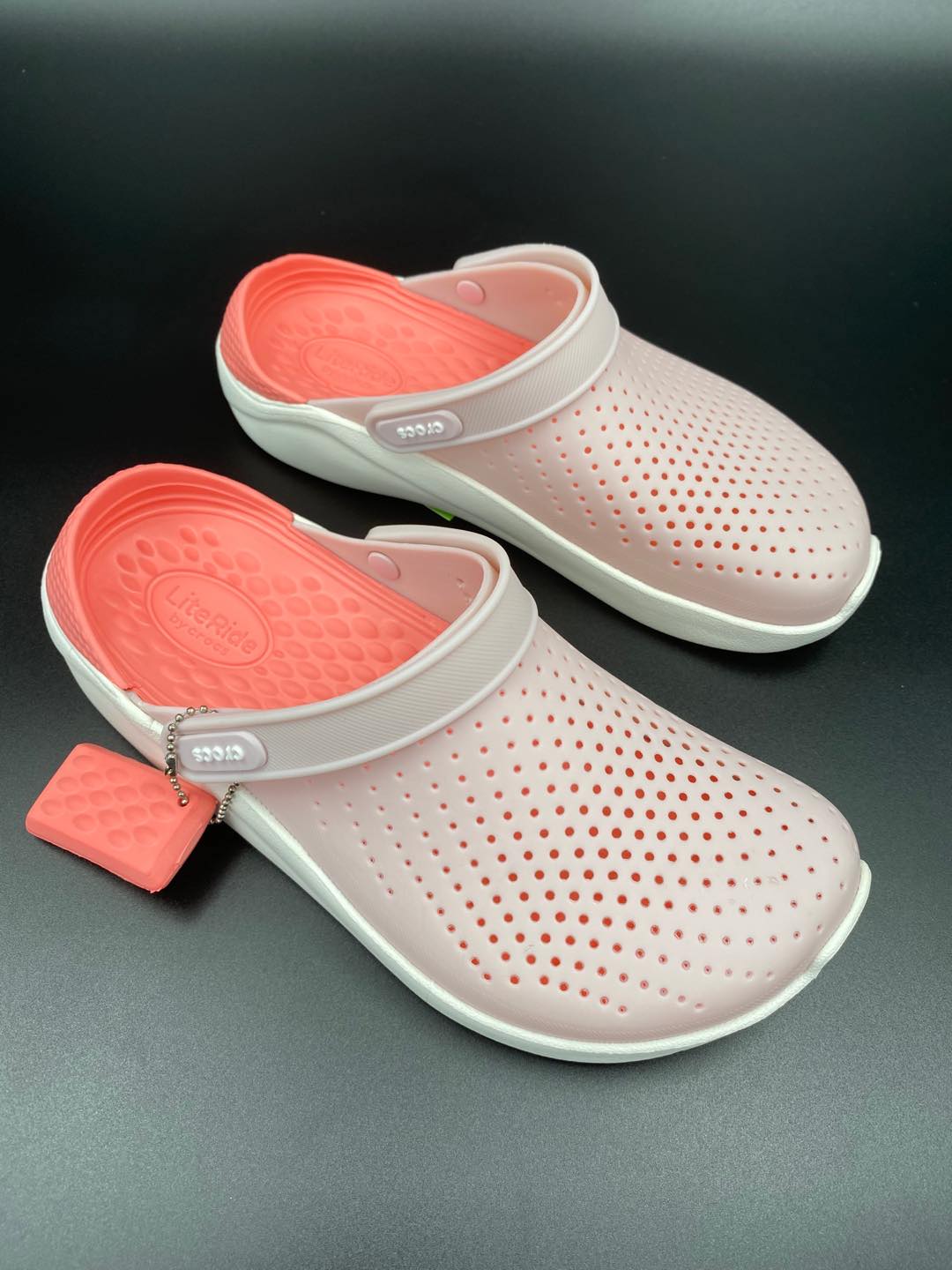 light pink crocs womens