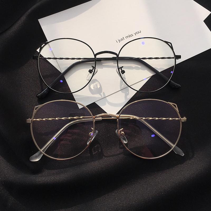 Korean Style Fashion Vintage Harajuku Literature And Art CATEYE Glasses ...