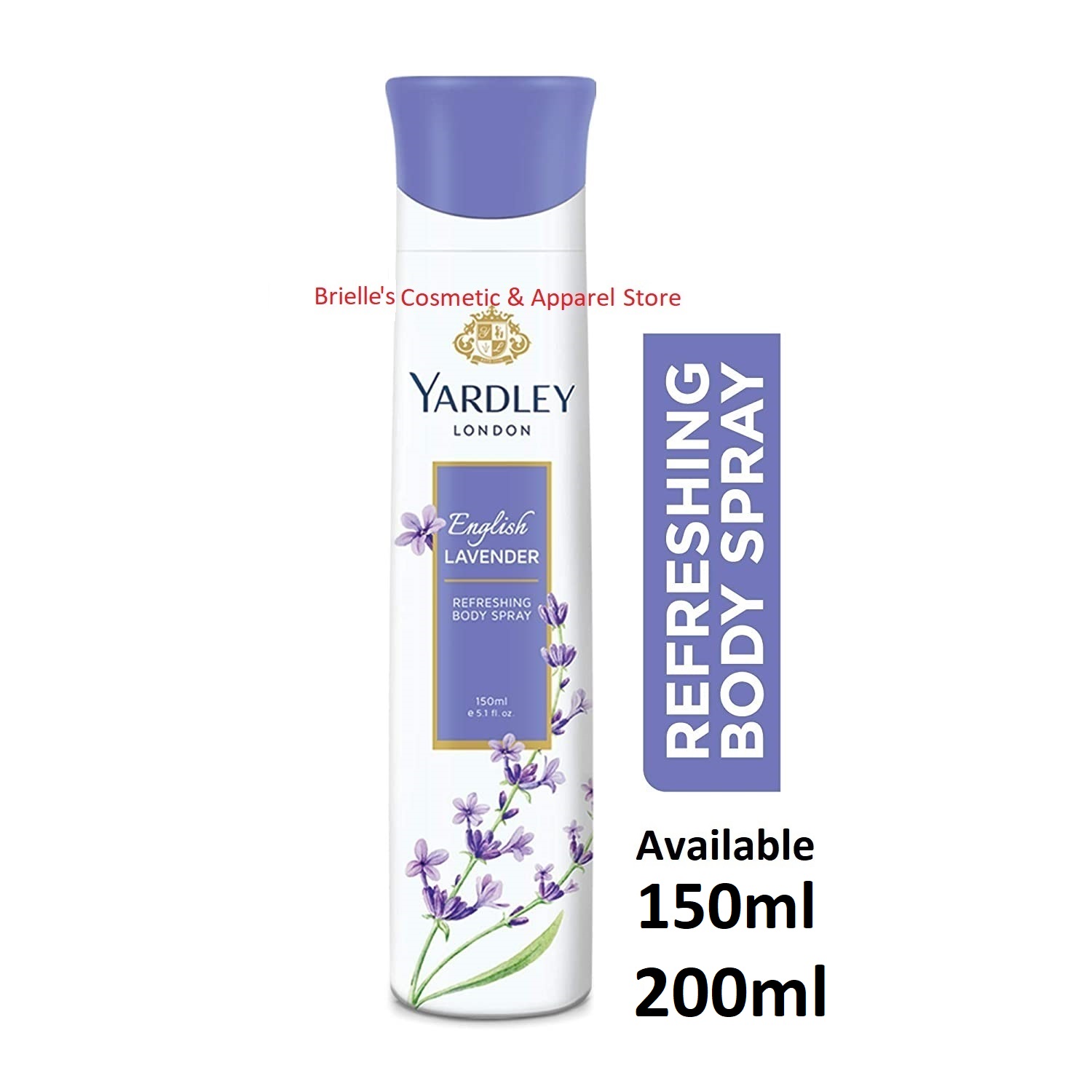 Yardley English Lavender Body Spray For Women, Floral Aromatic ...