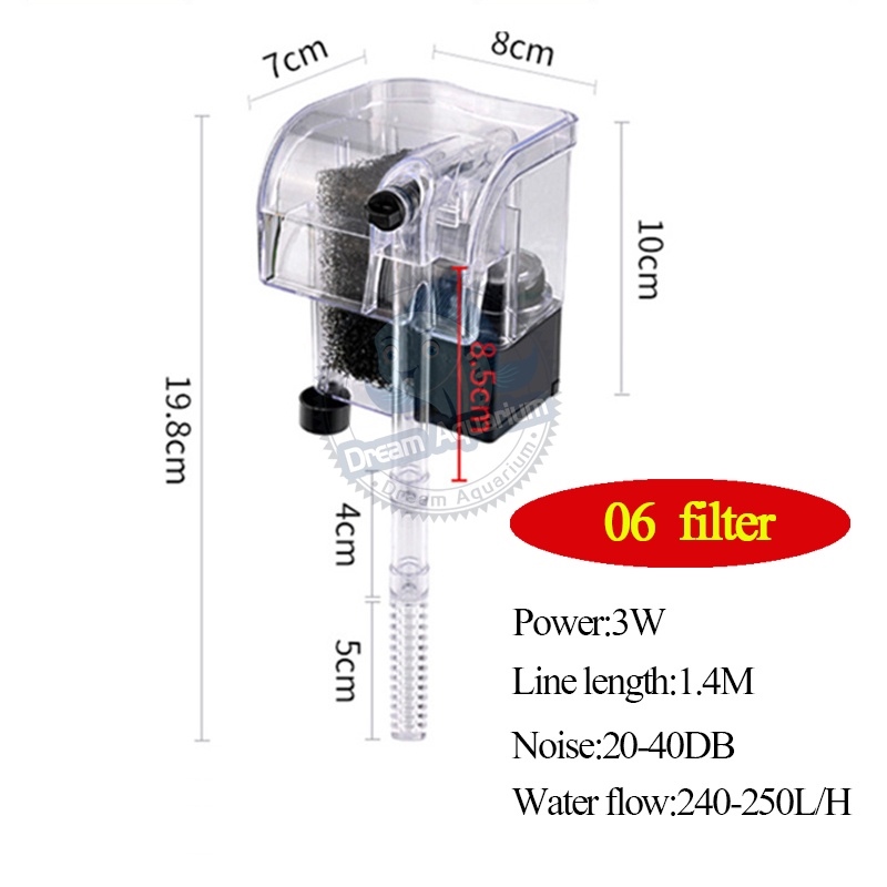 3 in 1 Small Aquarium Filter Small Tank Filter Suspension Oxygen Pump Lazada PH