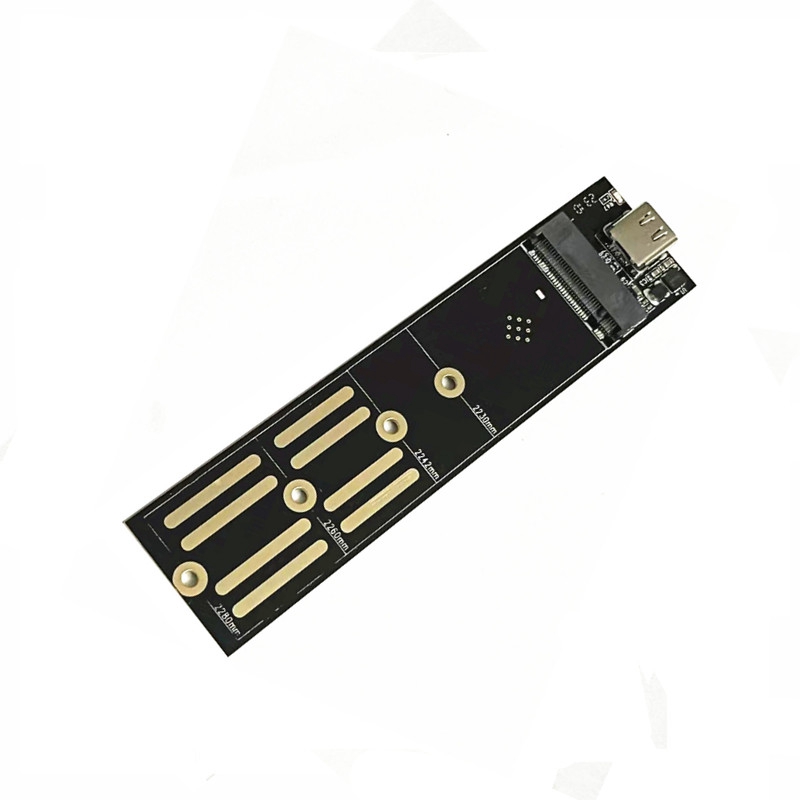 Portable Riser Card USB3.1 to M.2 NVME SSD Riser Card Pcie Protocol Type C 10Gbps Caseless