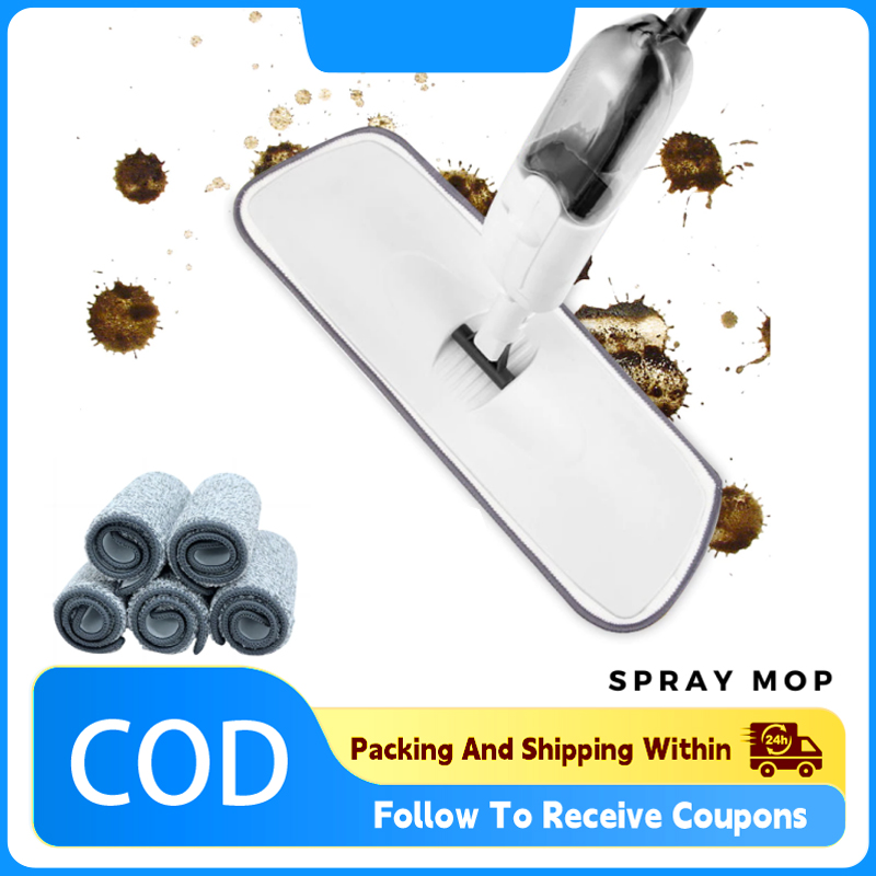 Easy Spray Mop With Microfiber Pad Mop Mop Spray 180 Degree Rotation