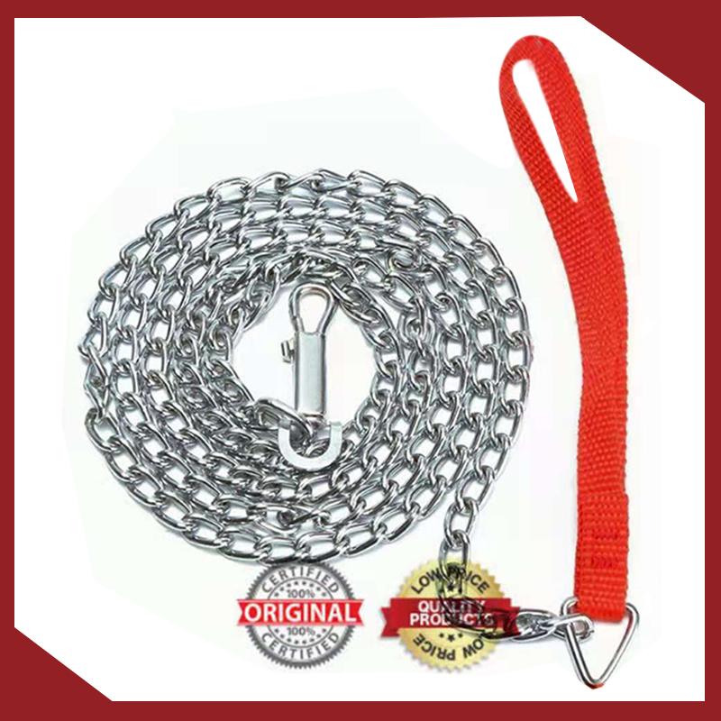 Dog chain small size stainless steel dog chain with stainless dog collar Lazada PH