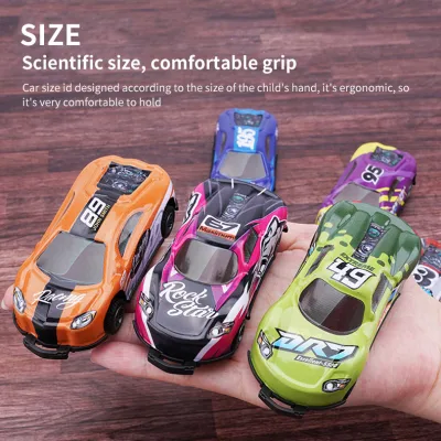 【1-3Days Delivery】Car Model Toy Stunt Pull Back Car Mini Alloy Diecast Inertia Vehicles for Kids Creativity Educational Toys