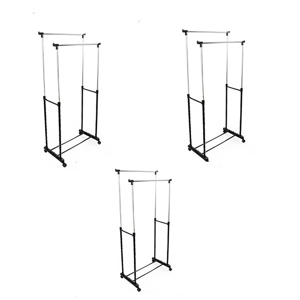 DoublePole Clothes Rack Set of 3