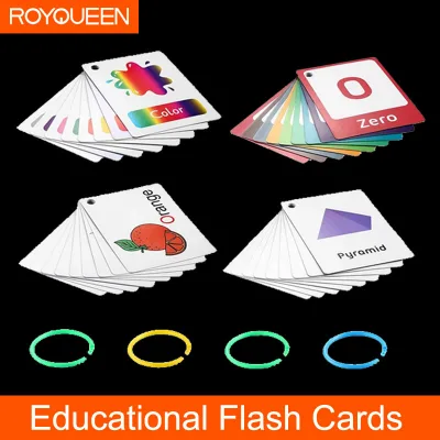 Baby Learning English Word Flash Laminated Pocket Cards Children Montessori Educational Toys Memorie Games Kids Table Game Toy Baby Kids Gift Flash Cards
