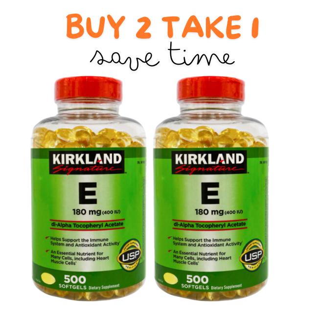 KIRKLAND VITAMIN E 180G 400IU HELPS EMMUNE SYSTEM CELLS HEART AND