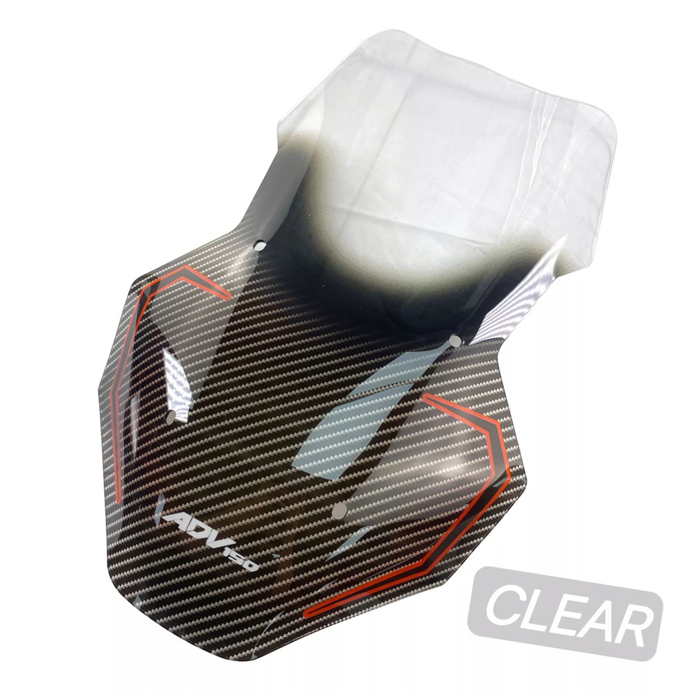 NEW Honda ADV 150 Windshield Visor Carbon Design Motorcycle Accessories
