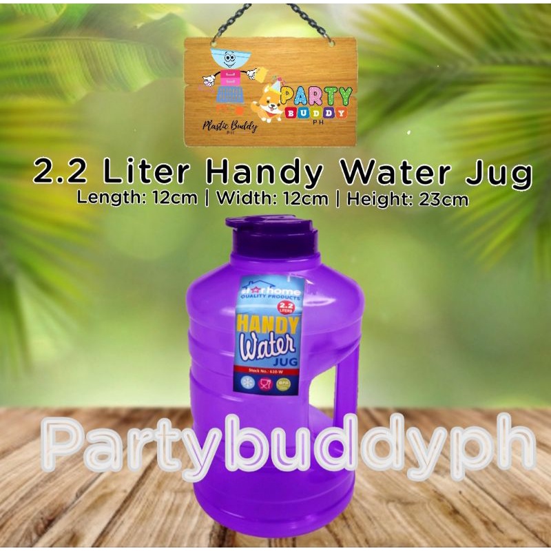2.2L Liters Handy Water Jug Premium Plastic Water Container Giveways