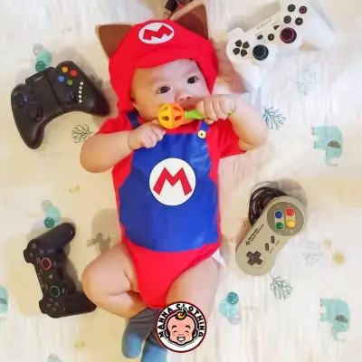 Super Mario and Luigi Baby Onesie Unisex