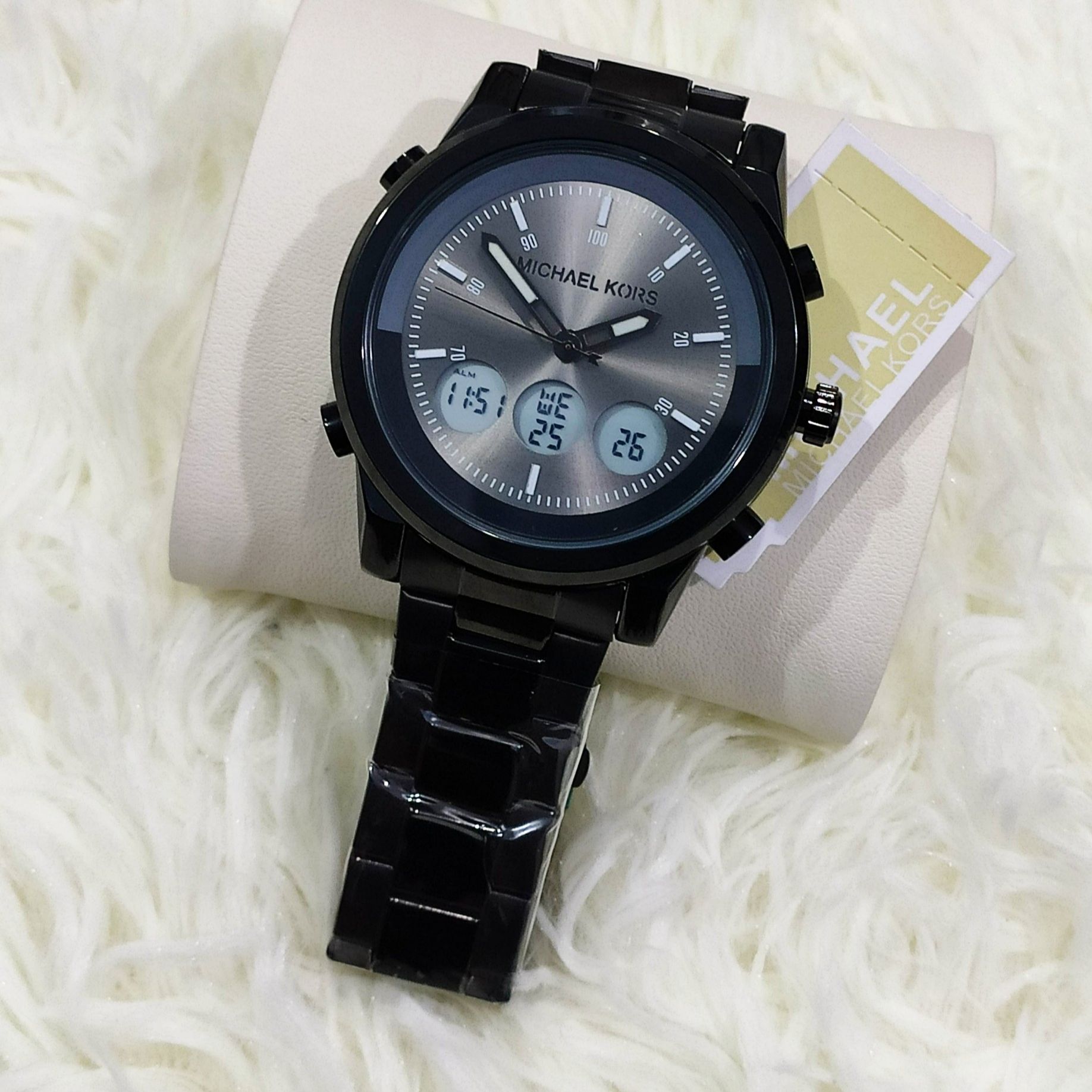 Orig. Men MK Bradshaw Dual.Time GiftCity Watch Korean Actual-Pic Water ...