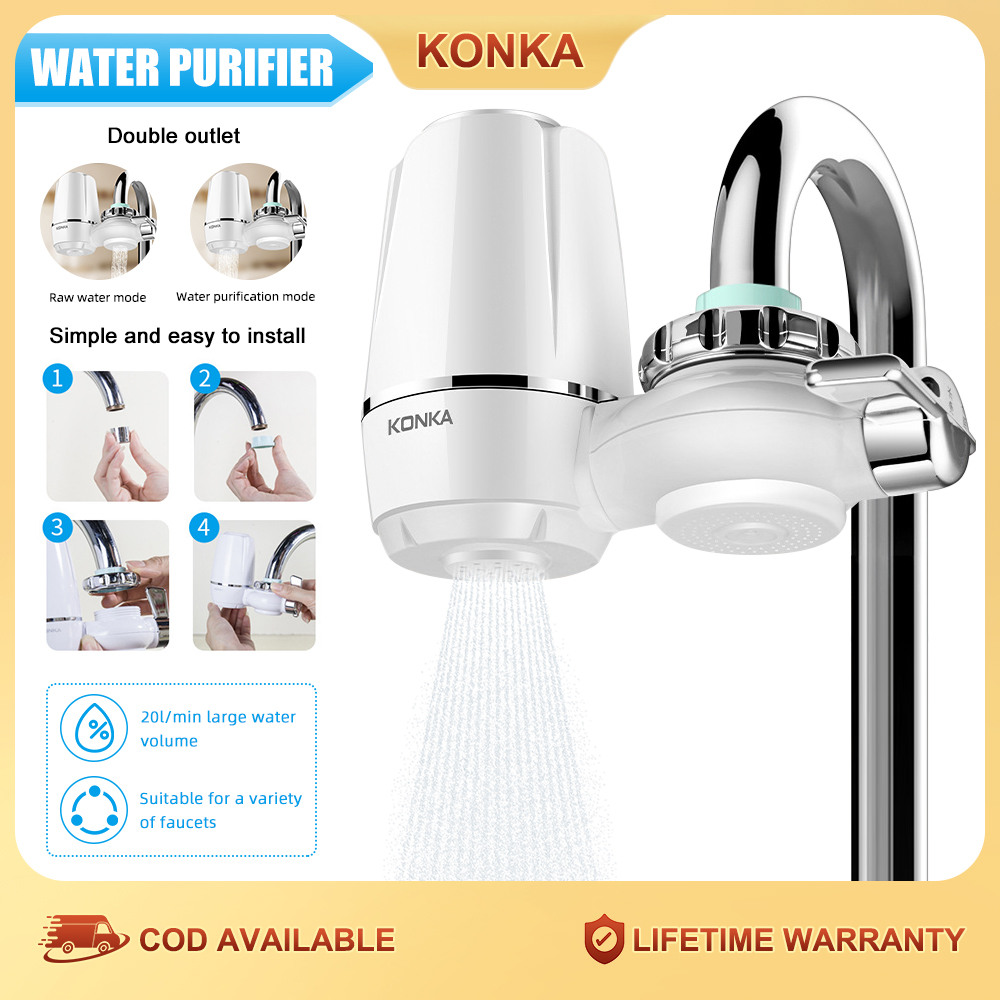 Konka water filter Mini Tap Water Purifier Kitchen Faucet with Washable