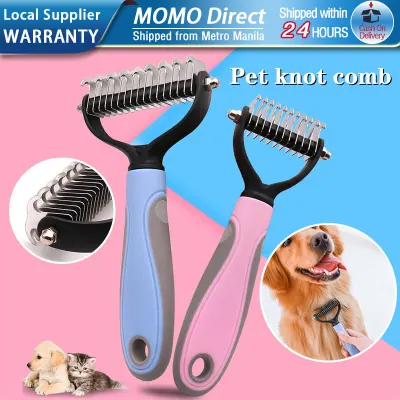 Pets Fur Knot Cutter Dog Grooming Shedding Tools Pet Cat Hair Removal Comb Brush Deshedding Brush