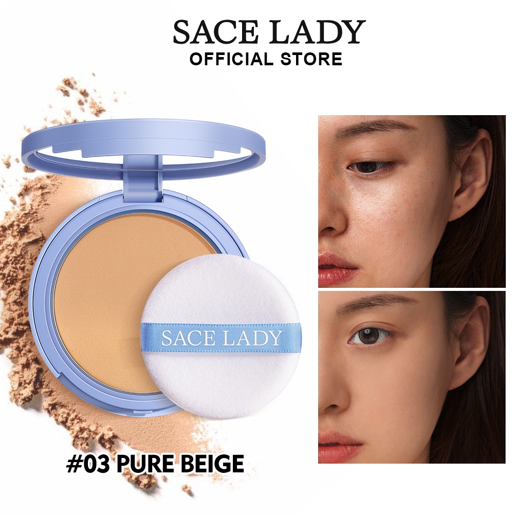 Face Powder SACE LADY Oil Control pressed Powder Waterproof Long