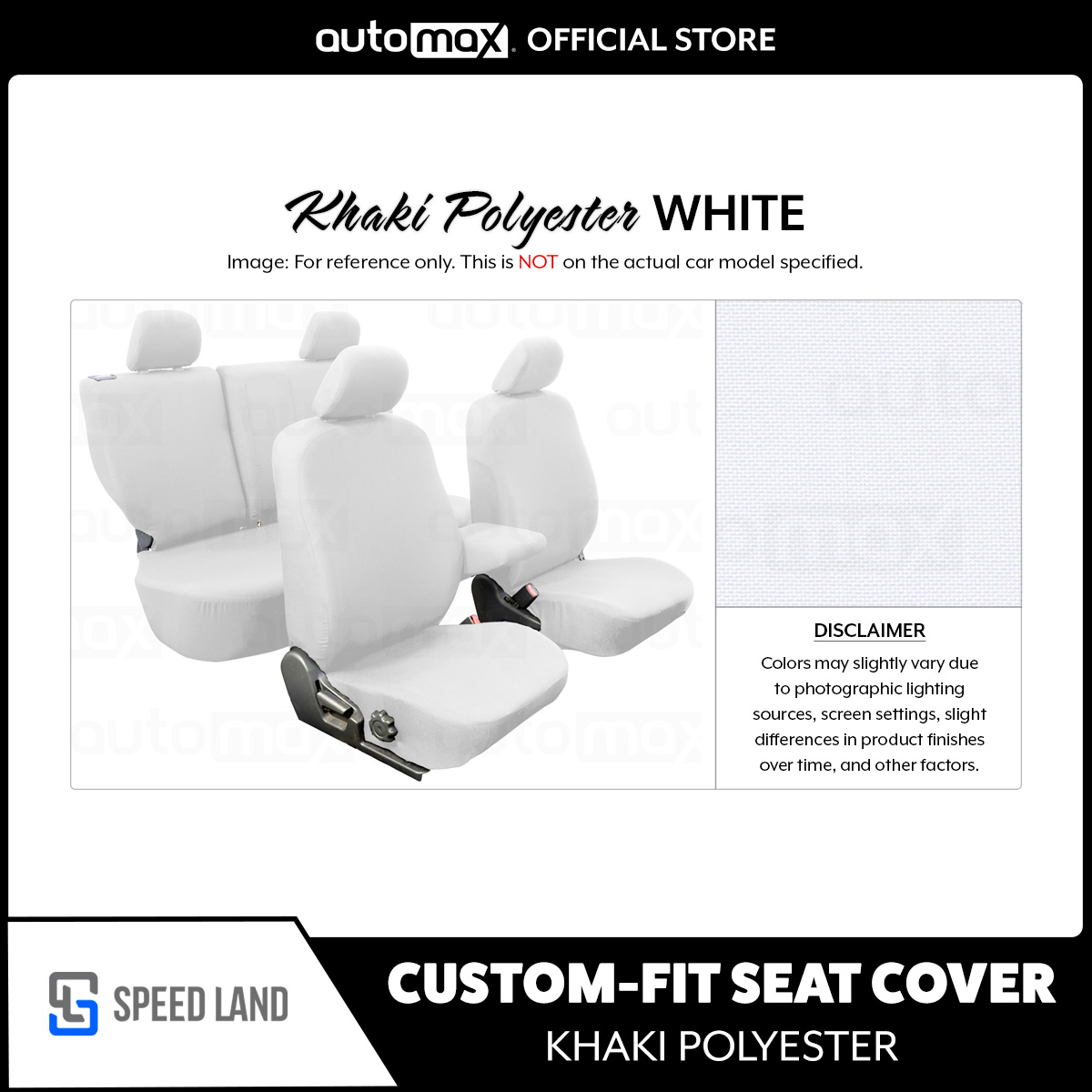 Custom Fit Customized Seat Cover Khaki Polyester For Kia Soluto 14 Lx Or Ex 2019 Present 8755