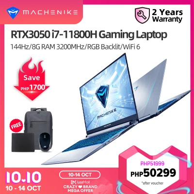 [Free Local Warranty]2021 New Arrival MACHENIKE T58-V 11th Gen Intel Core i7 Gaming Laptop i7-11800H RTX 3050 Laptop 144Hz 15.6" FHD 512G SSD WiFi 6 windows 10 notebook win10 pro