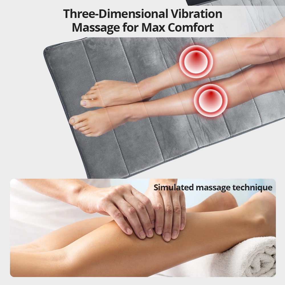 Hailicare Cervical Massager Pad ไฟฟ้าความร้อน Vibrating Back Massager