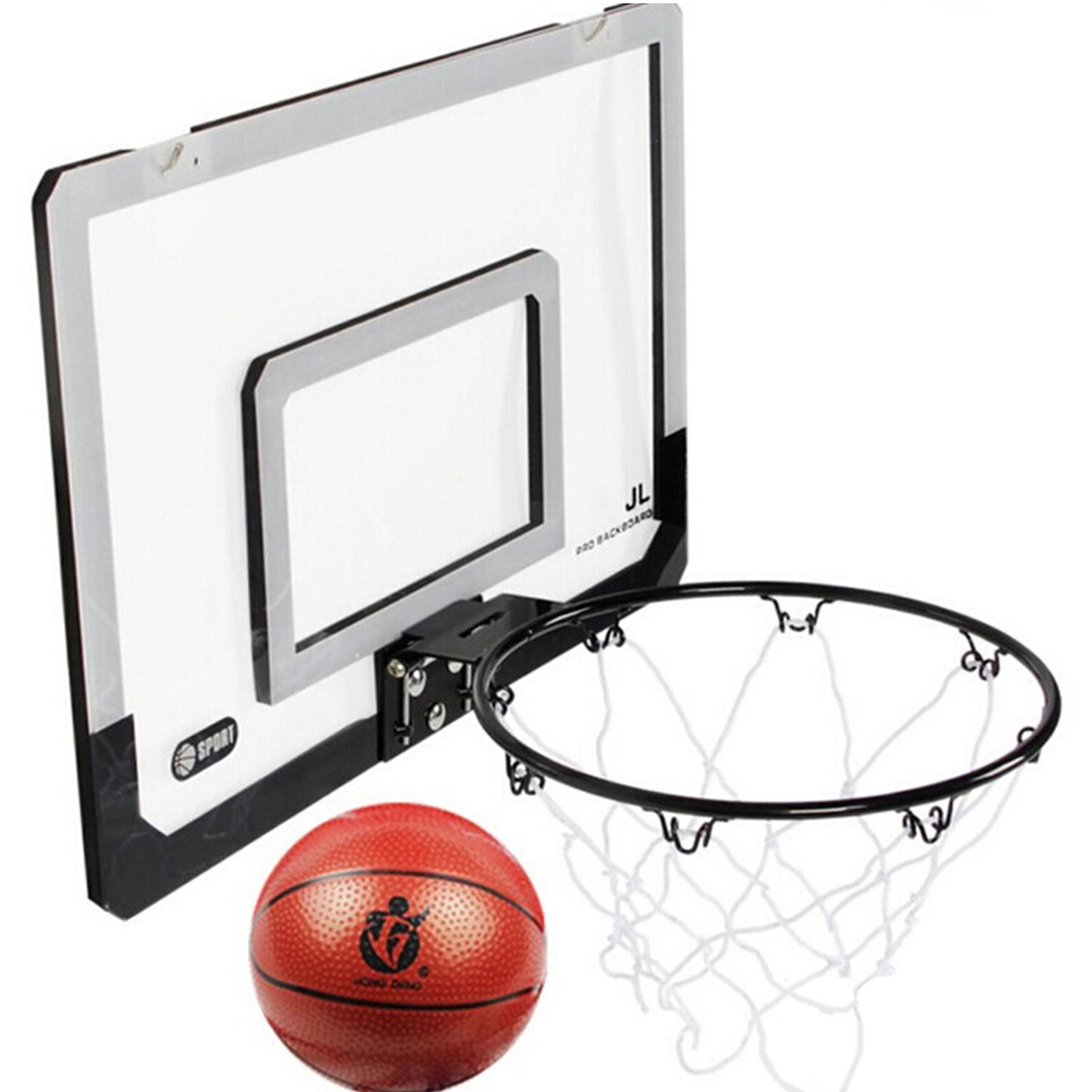 Mini Basketball Ring Hoop 18 inch x 12 inch Backboard with Rim and ball