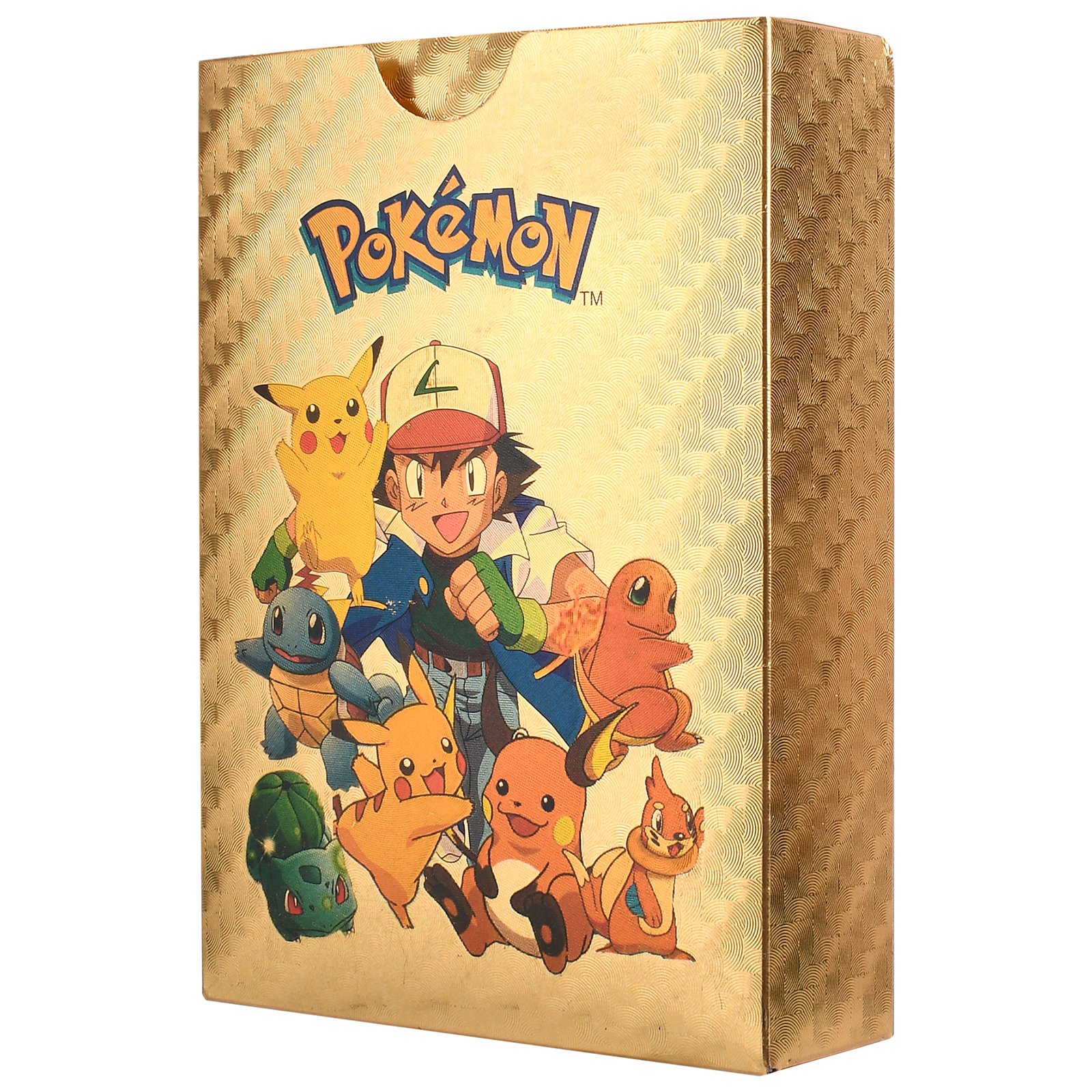55Pcs/Box Pokemon Gold Foil Cards English Trading Card Collection