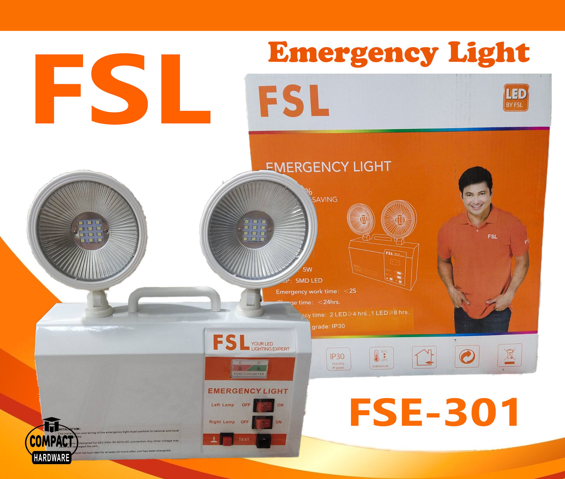 FSL EMERGENCY LIGHT FSE301 Lazada PH