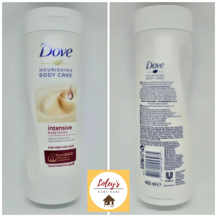 dove nourishing body care intensive body lotion for very dry skin