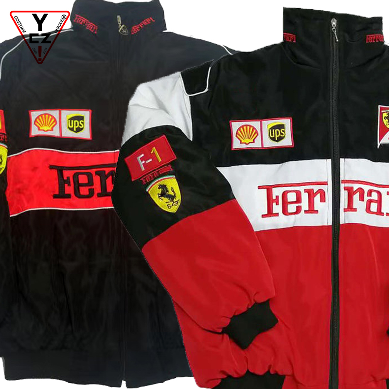 Vintage 90s Ferrari F1 Loreal Shell Racing Jacket - Maker of Jacket