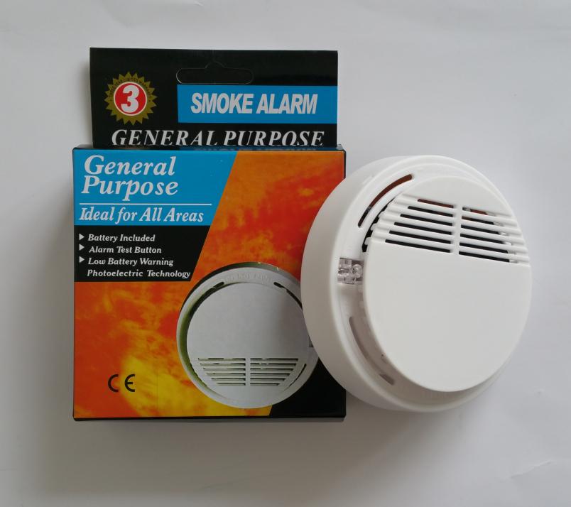 SS-168 Wireless Alarm Security Smoke Detector Fire Sensor Beeping Alarm ...