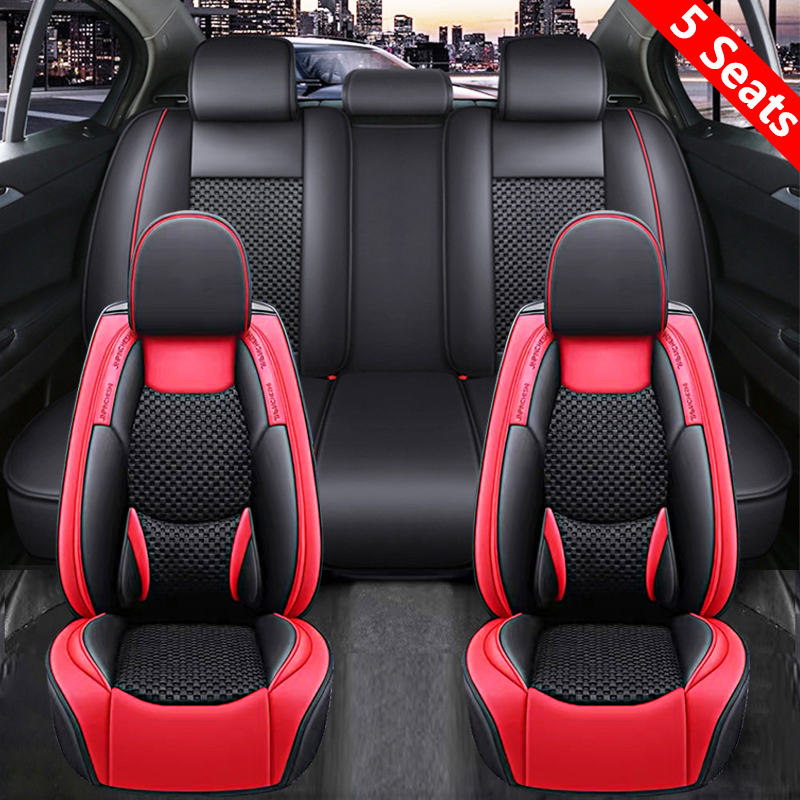Wear-resistant and breathable car seat cover Five-seater car cushion Four seasons car leather seat