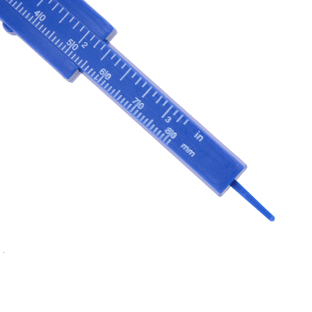 Fulai 80mm Mini Plastic Student Sliding Vernier Caliper Gauge Measurement Tool