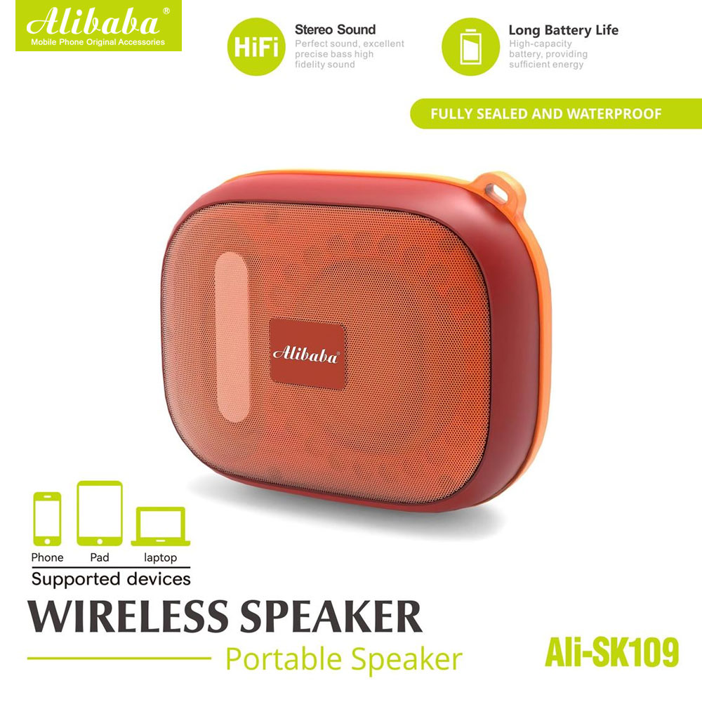 Alibaba ALI-SK109 Portable Wireless Speaker Hi-Fi Stereo Sound