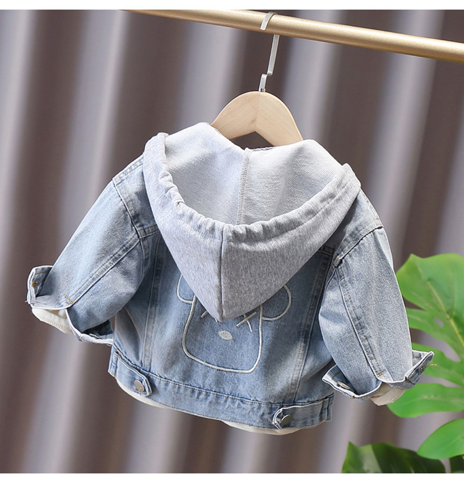 Boys Denim Hooded Jacket Children's 