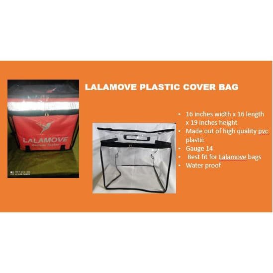 LALAMOVE DELIVERY BAG PLASTIC COVER (Gauge 14 PVC MADE)