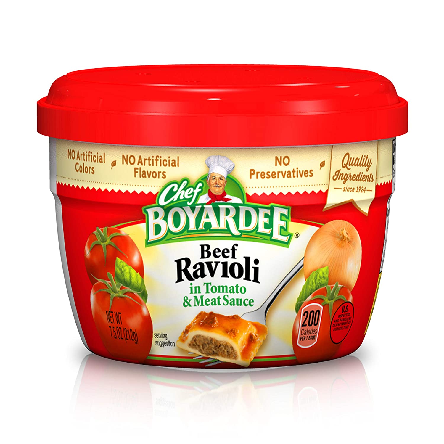 Chef Boyardee Beef Ravioli in Pasta Sauce, 7.5 oz. / 212g (Packaging