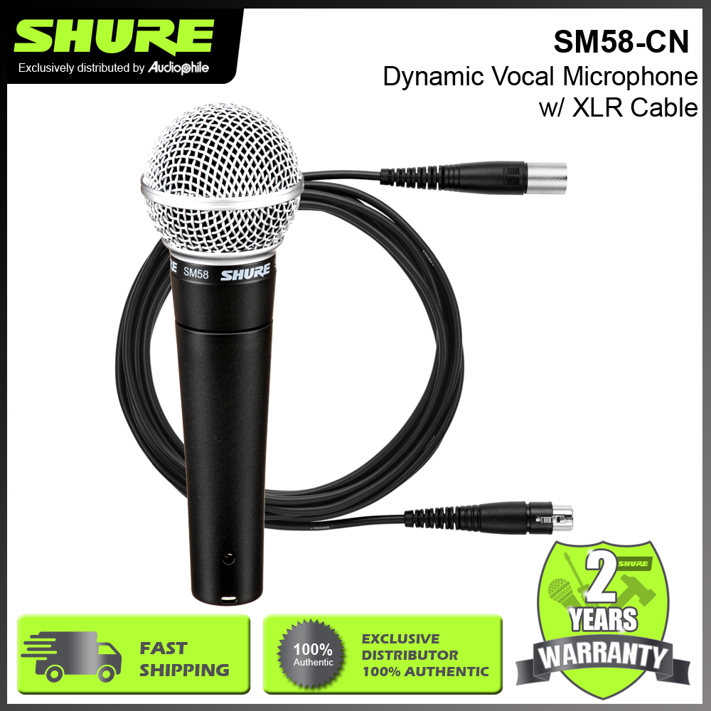 SHURE SM58 CN (with XLR Cable) Industry Standard Dynamic Vocal