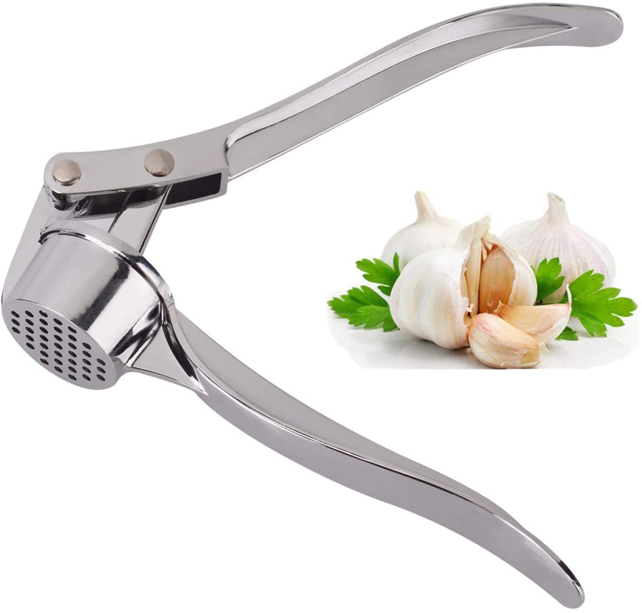 Kitchen Stainless Steel garlic Press Mincer Garlic Crusher | Lazada PH