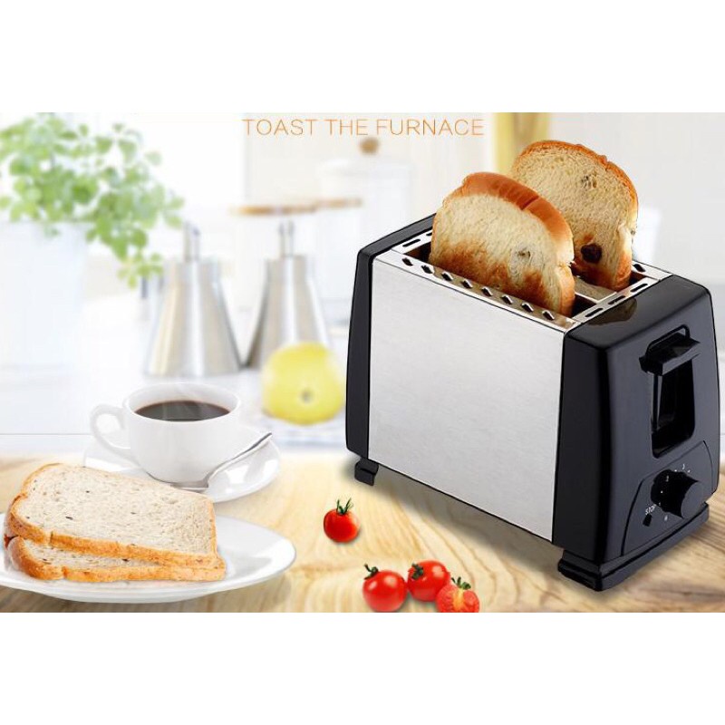 Electric Popup Bread Toaster Breakfast 2 Slice Bread Toaster Bread