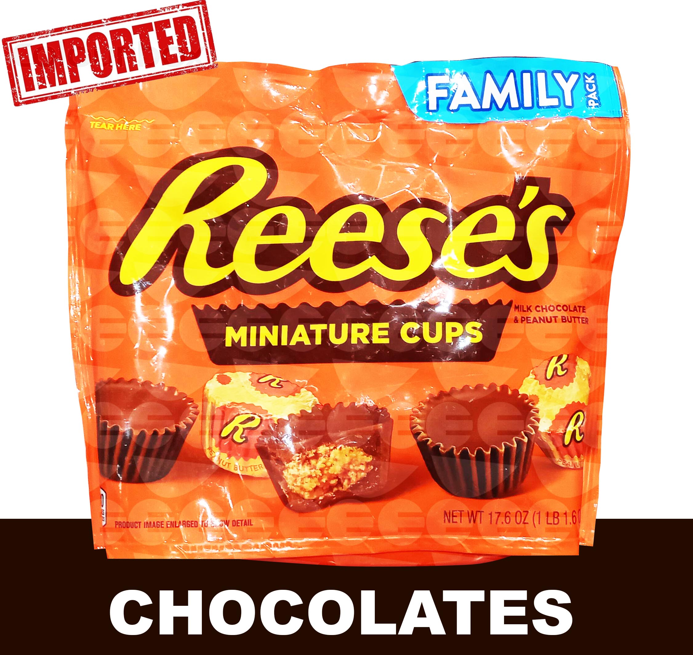 (Family Pack) Reese's Milk Chocolate Peanut Butter Cup Miniatures ...