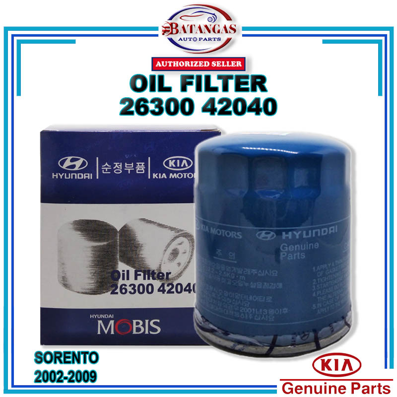 ORIGINAL OIL FILTER for KIA SORENTO (20022009) 26300 42040 / 26310
