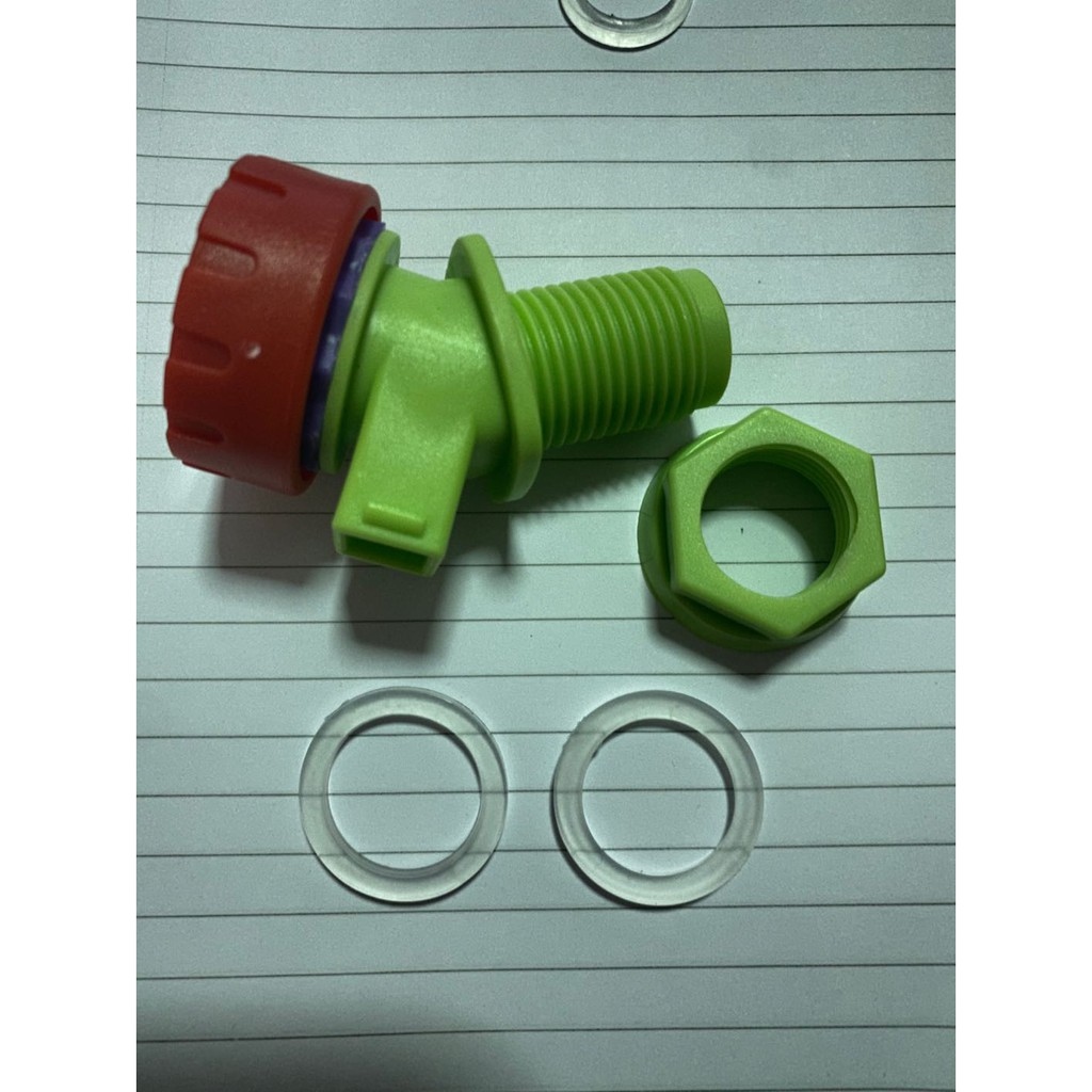 green-faucet-for-mineral-water-container-water-drain-valve-connector