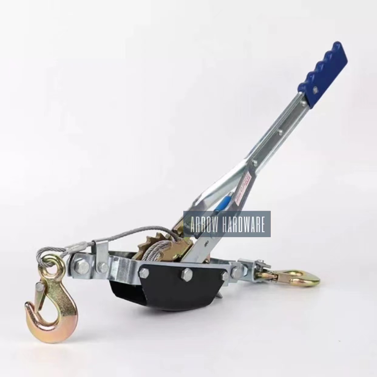 1T 2T DOUBLE HOOK TIGHTENER Hand Cable Puller w/ 2 Hooks Double Rachet