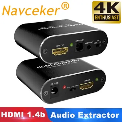 2020 Best HDMI 2.0 Audio Extractor Support 4K 60Hz YUV 4:4:4 HDR HDMI Audio Converter Adapter 4K HDMI to Optical TOSLINK SPDIF